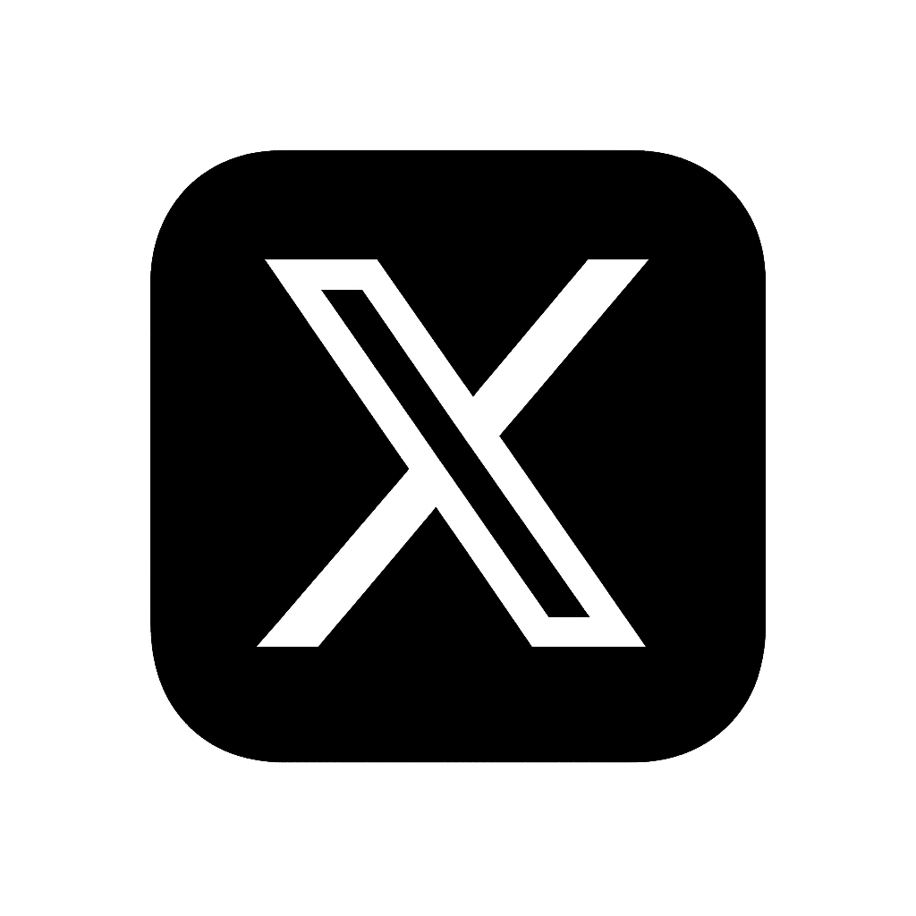 Twitter X black logo - BoostMusicPlays music promotion services
