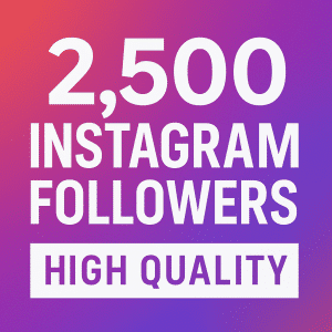 2500 Instagram followers package high quality real profiles