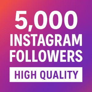 5000 Instagram followers high quality package